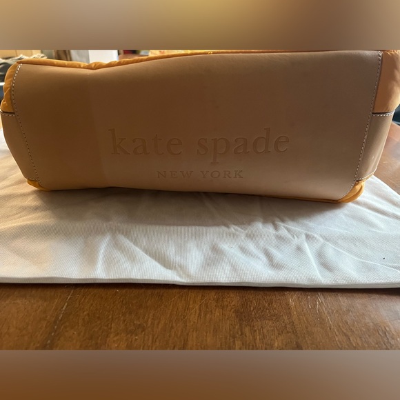 Kate Spade mustard color puffy bag with dust bag - Picture 2 of 7